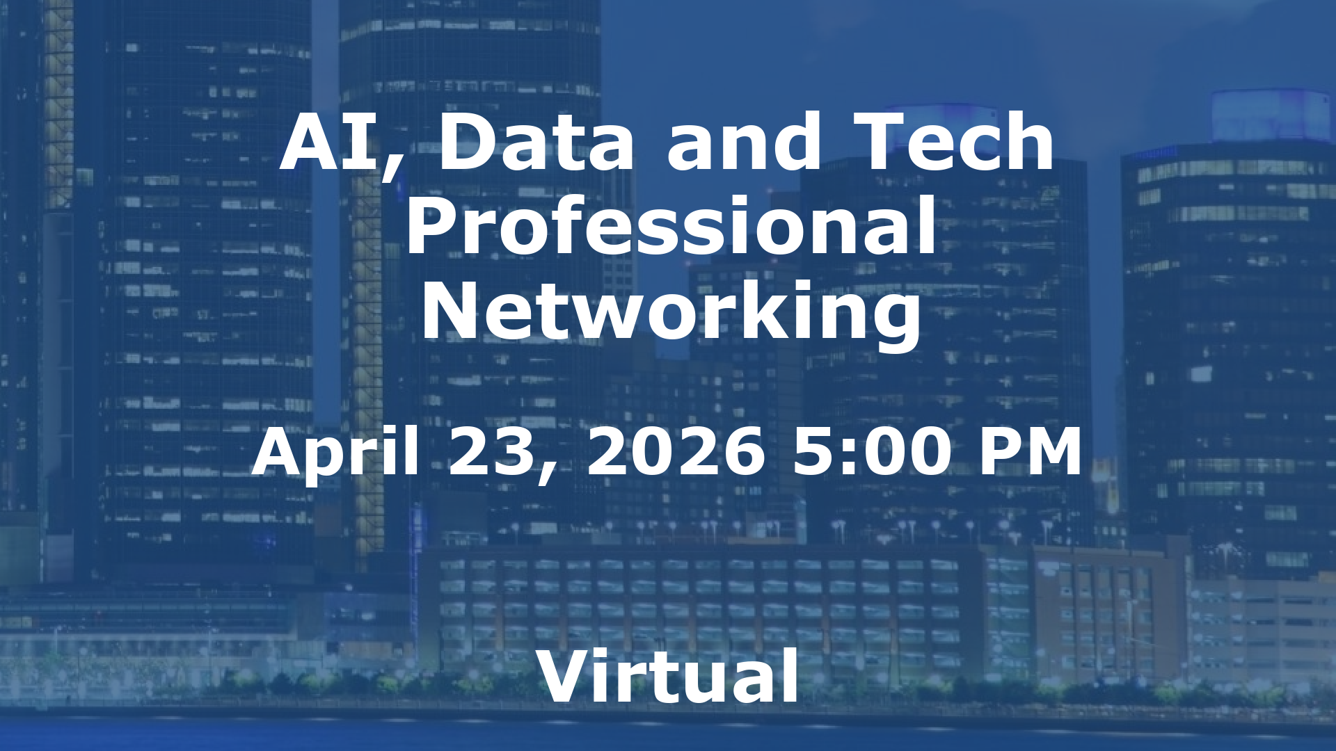 AI, Data and Tech Professional Networking event image